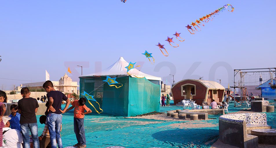 Beach Kite Festival at Dwarka