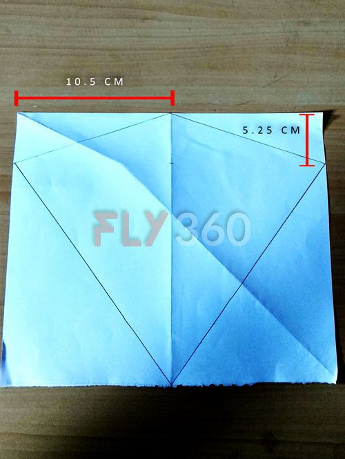 step-3-draw-rhombus-shape-of-kite-portion-diy-kite-fly360 Step 3 draw Rhombus shape of kite portion DIY kite FLY360