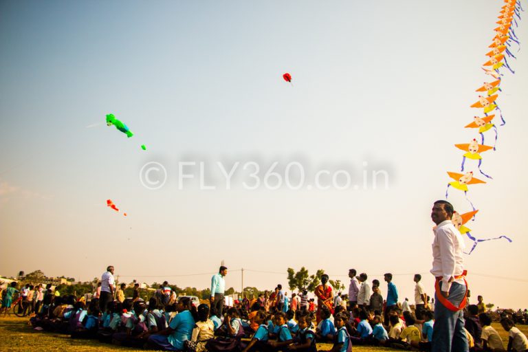 Fly360 voter awareness kite show Karnataka elections 2019