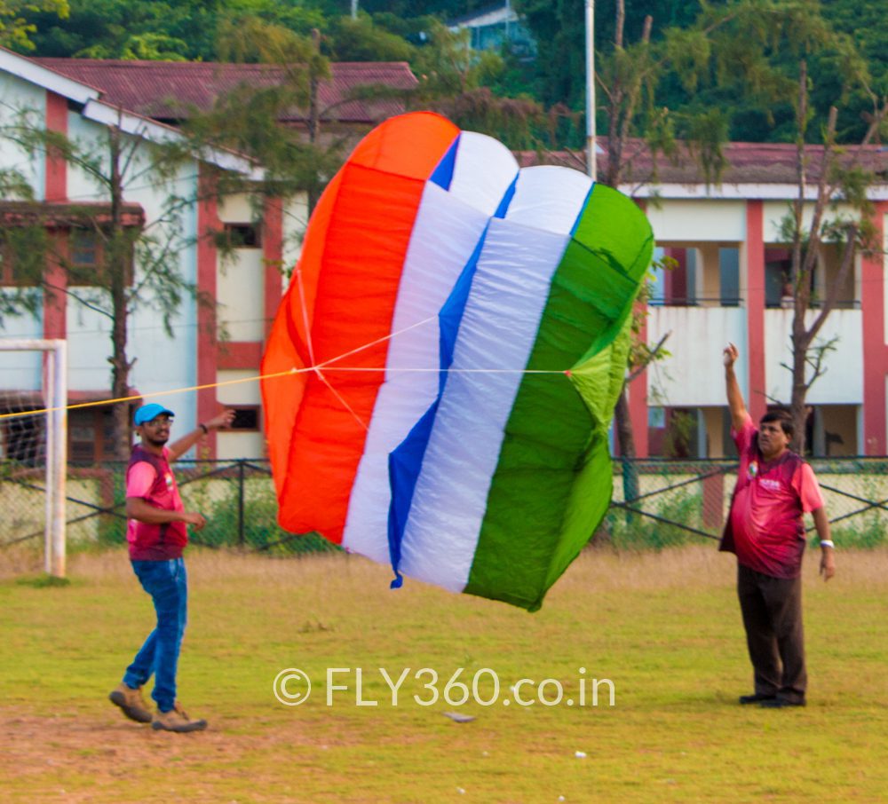 Fly360 inflatable kite lifter display at Andaman Nicobar historical event 2018