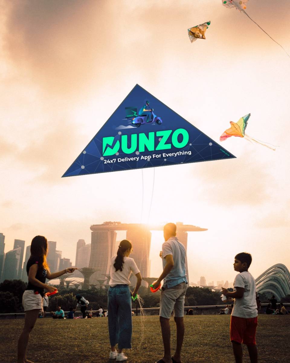 Dunzo_delivery_app_FM_Personalized_kites_fly360