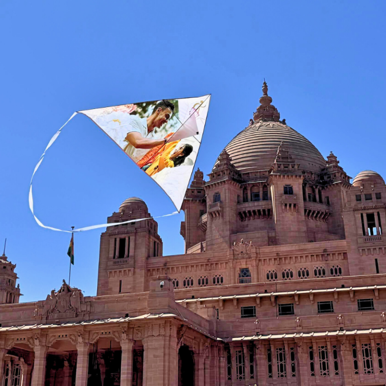 Custom kite as an anniversary or Valentine's gift idea by Fly360