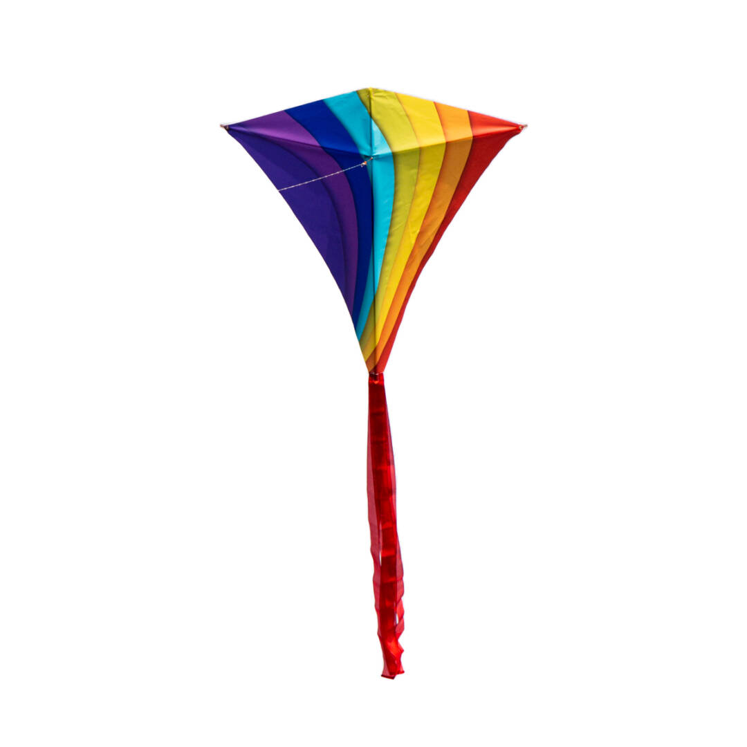 Rainbow multicolor eddy kite by FLY360