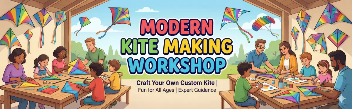 Fly360 Modern Kite Making Workshop, hands-on kite building classes